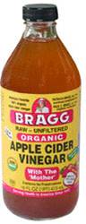 Bragg apple cider vinegar bottle