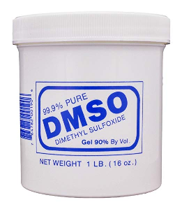 DMSO in plastic container