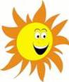 cartoon happy sun